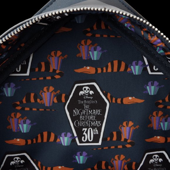 = Loungefly Disney Nightmare Before Christmas Town Hall Mini Backpack Exclusive - Picture 9 of 9